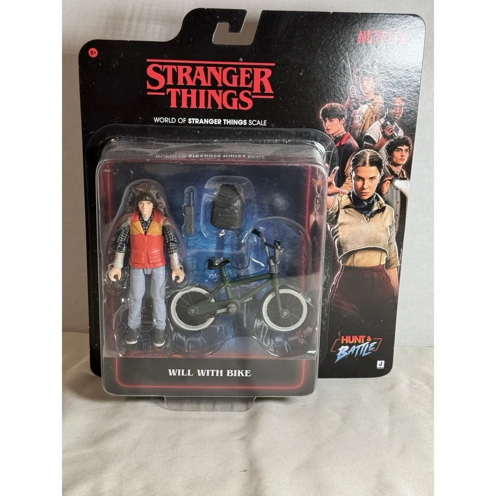 Netflix Stranger‎ Things Will With Bike Action Figure Brand New Jazwares